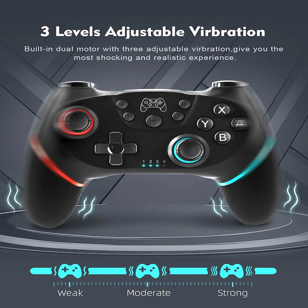 Wireless Bluetooth-Compatible Controller For NS/NS Lite/NS Oled Console Gamepad Controle For Android PC Joystick with 6-Axis