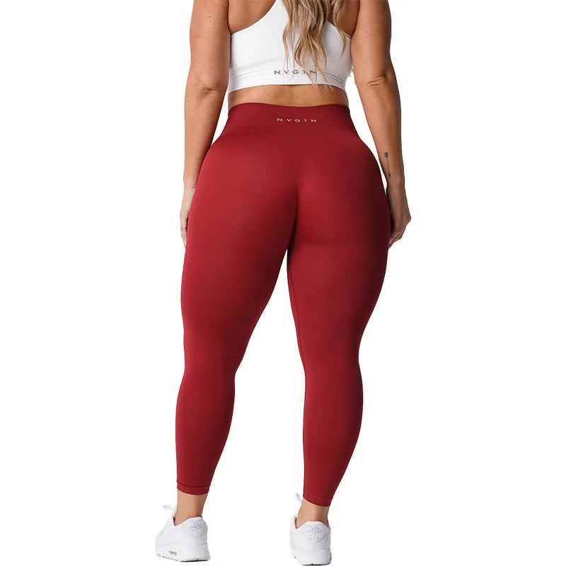 NVGTN Solid Seamless Leggings High Waisted Gym Wear Spandex Leggings