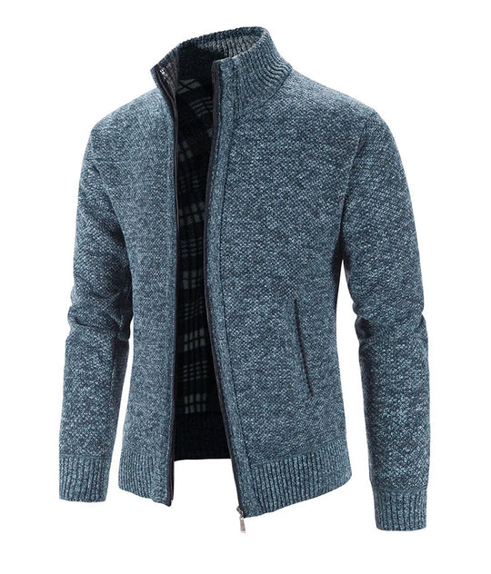 Knitted Sweater Casual Fleece Cardigan Men Sweaters Coats