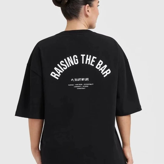 Active RTB Women’s Cotton Print T-Shirt –  Summer Short Sleeve Fashion Gym Tee