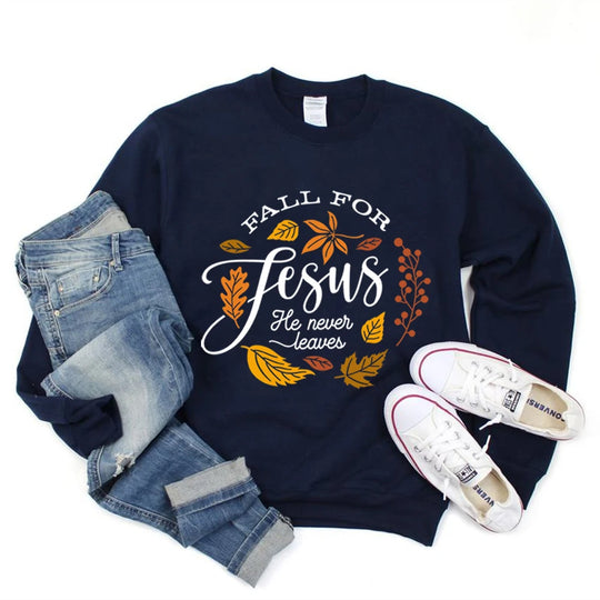 Fall for Jesus Sweatshirt Retro