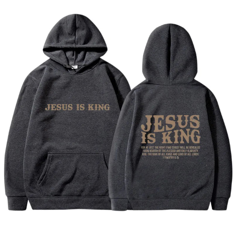 JESUS  IS KING Christian Hoodie