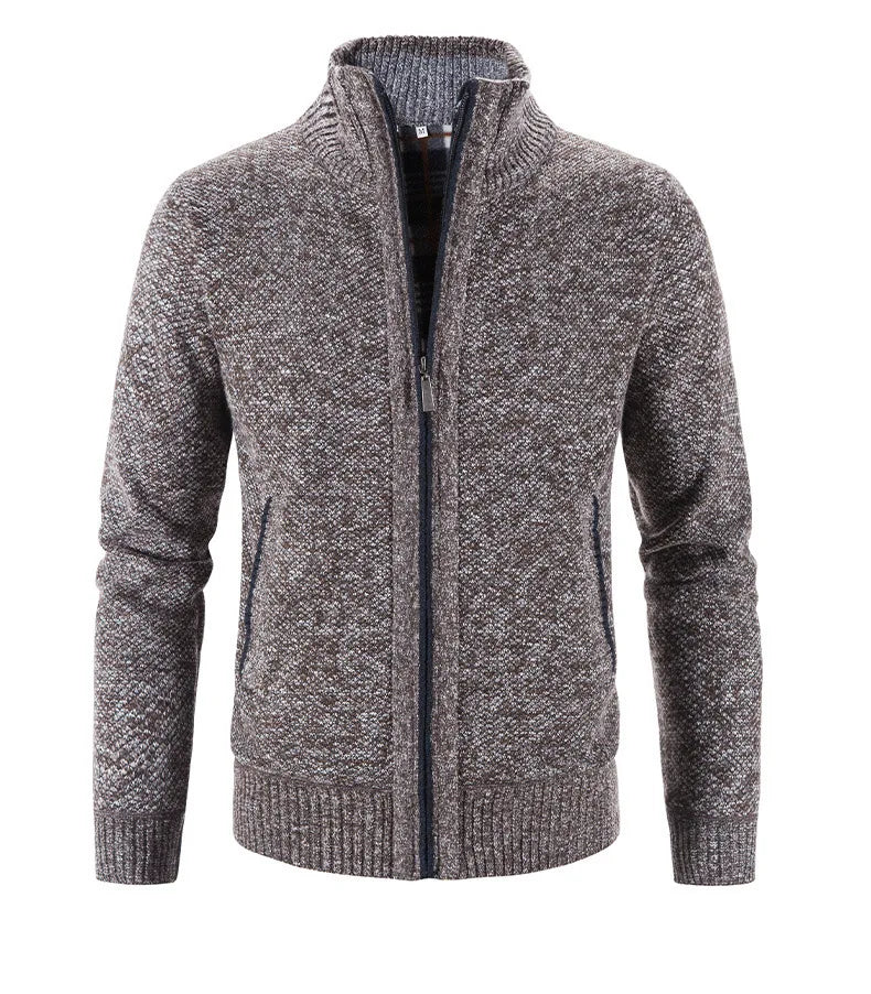 Knitted Sweater Casual Fleece Cardigan Men Sweaters Coats