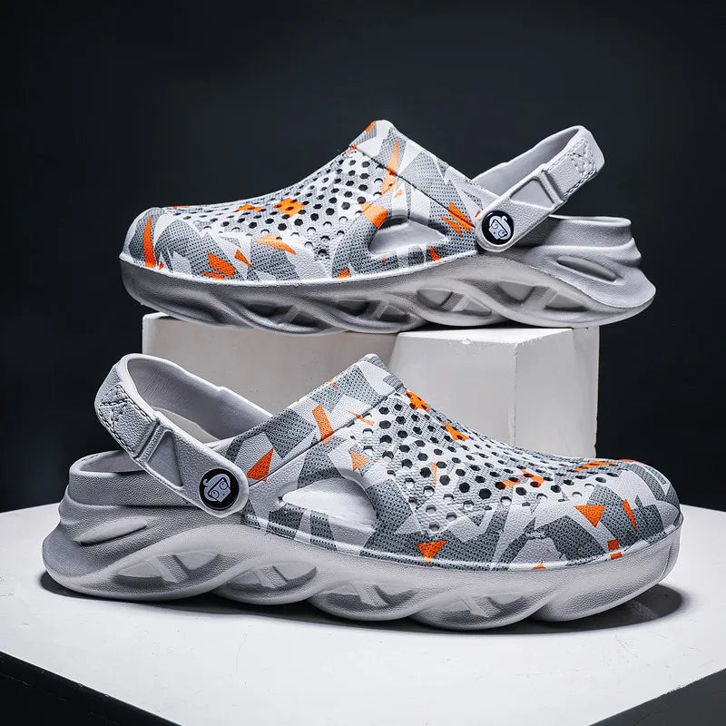 Men’s EVA platform summer sandals – lightweight outdoor garden clogs & beach slippers

