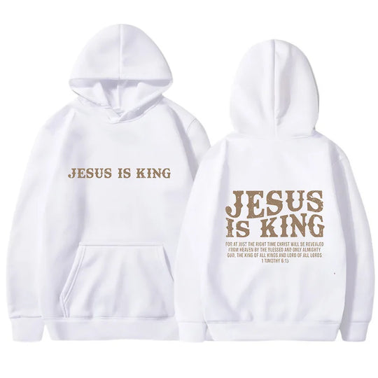 JESUS  IS KING Christian Hoodie