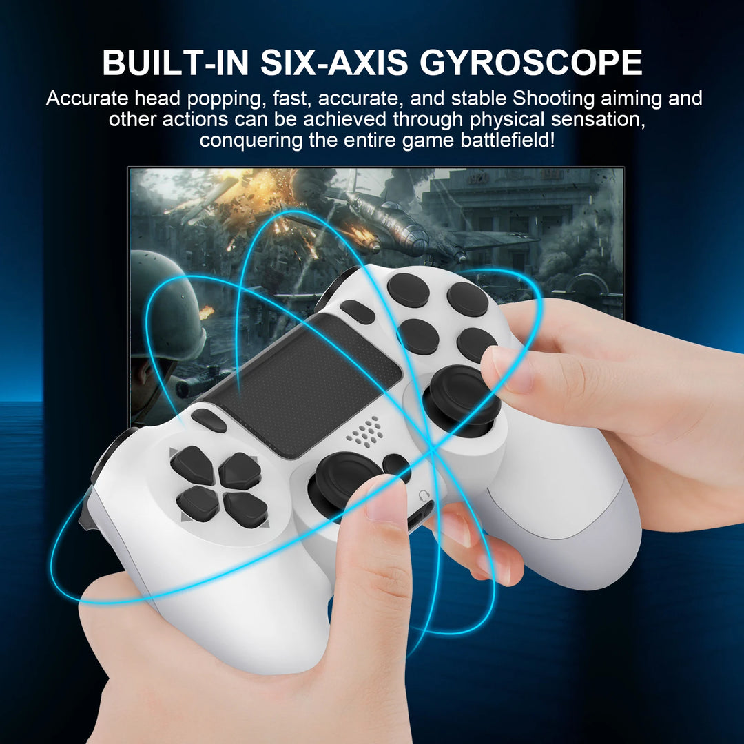 Wireless Controller Bluetooth No Delay Gamepad For PS4 PS3 Console PC Joysticks Six-axis Dual Vibration With Touchpad