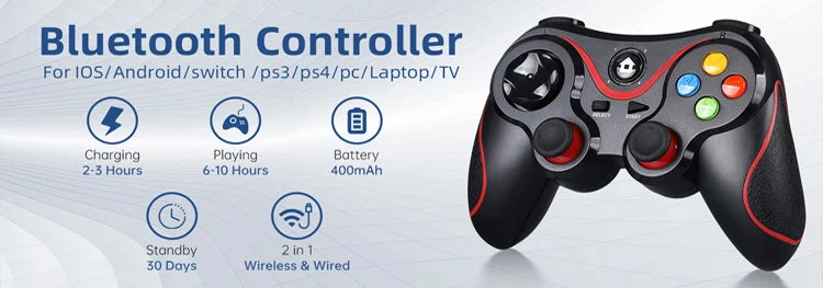 Wireless Bluetooth-Compatible Controller For NS/NS Lite/NS Oled Console Gamepad Controle For Android PC Joystick with 6-Axis