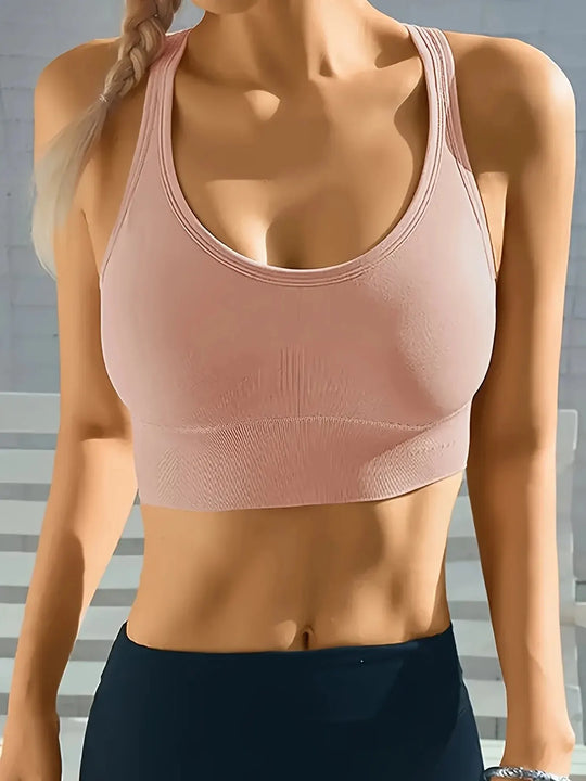 Sports Seamless Comfy & Breathable Push Up Yoga Tank Bra W4